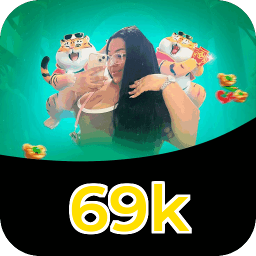 Interface do aplicativo 69k mostrando jogos disponíveis no iOS e Android